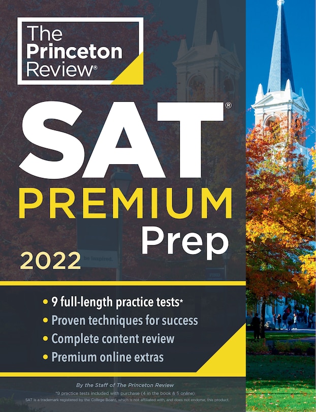 Front cover_Princeton Review SAT Premium Prep, 2022