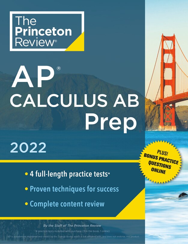 Front cover_Princeton Review AP Calculus AB Prep, 2022