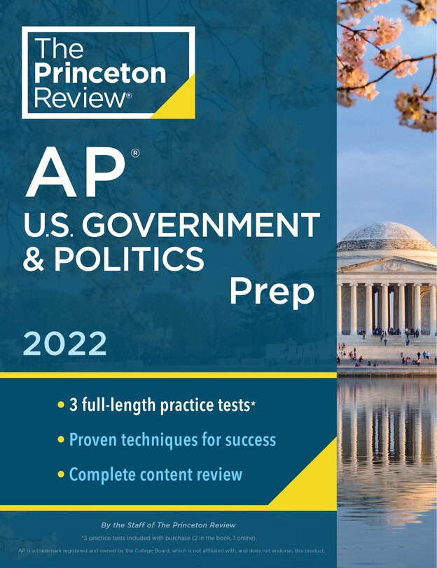 Front cover_Princeton Review AP U.S. Government & Politics Prep, 2022