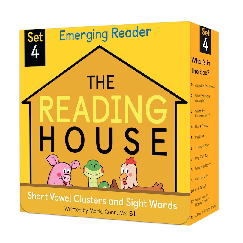 Couverture_The Reading House Set 4: Short Vowel Clusters And Sight Words