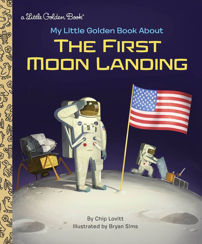 Front cover_My Little Golden Book About The First Moon Landing