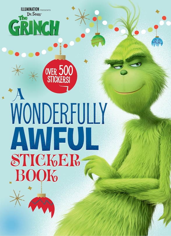 Front cover_A Wonderfully Awful Sticker Book (illumination's The Grinch)