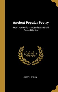 Couverture_Ancient Popular Poetry