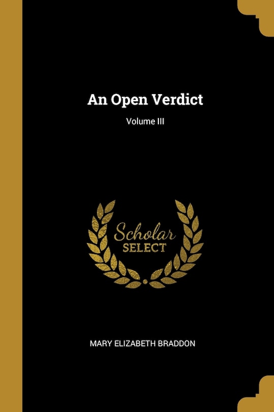 Front cover_An Open Verdict; Volume III