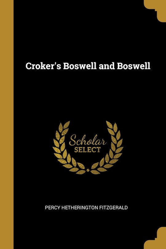 Front cover_Croker's Boswell and Boswell