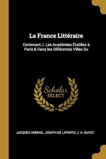 Front cover_La France Littéraire