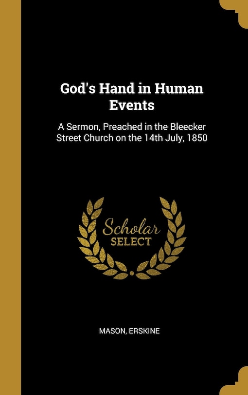 Front cover_God's Hand in Human Events