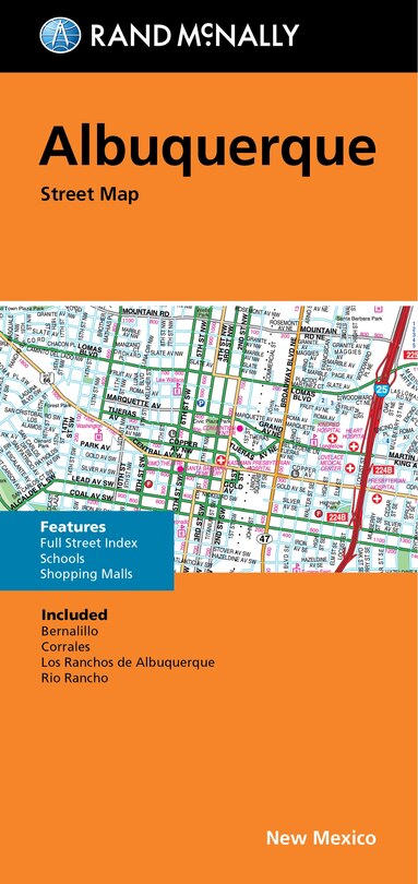 Front cover_Rand McNally Folded Map: Albuquerque Street Map