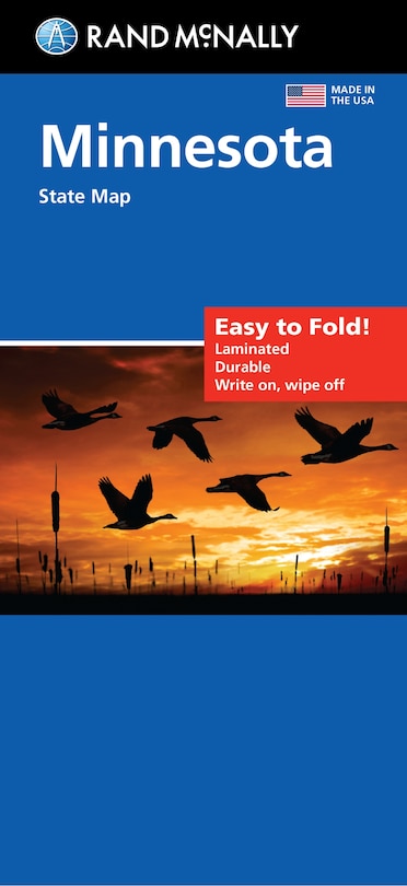 Front cover_Rand McNally Easy to Fold: Minnesota State Laminated Map