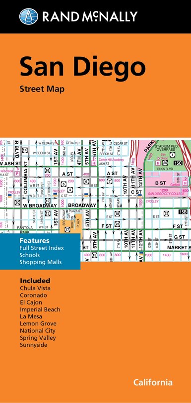 Couverture_Rand McNally Folded Map: San Diego Street Map