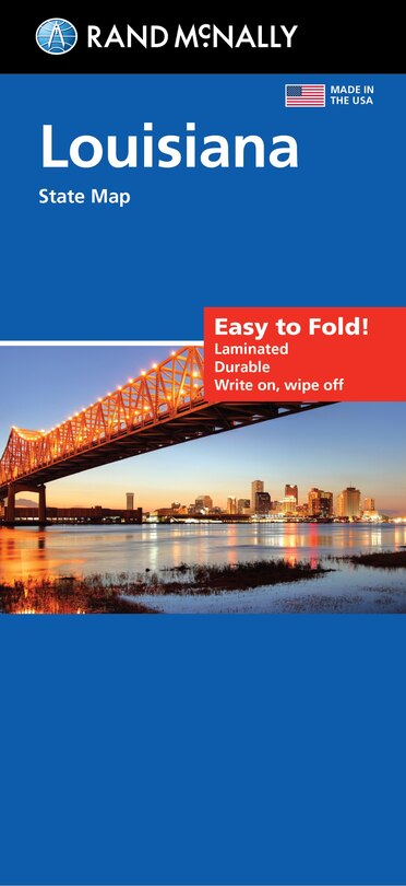 Front cover_Rand McNally Easy to Fold: Louisiana State Laminated Map