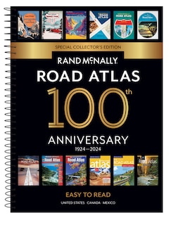 Rand McNally Road Atlas 100th Anniversary Easy To Read Midsize