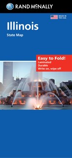 Front cover_Rand McNally Easy to Fold: Illinois State Laminated Map