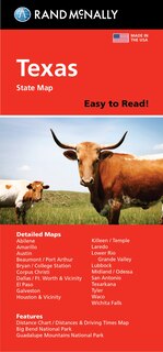 Front cover_Rand McNally Easy to Read: Texas State Map