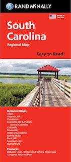Front cover_Rand McNally Easy to Read: South Carolina State Map