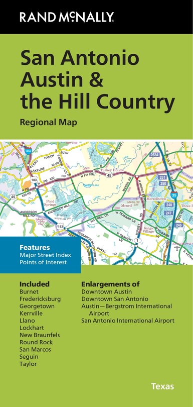 Front cover_Rand McNally Folded Map: San Antonio Austin & the Hill Country Regional Map