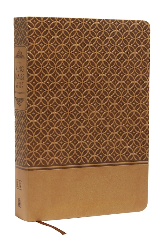 Couverture_Kjv Study Bible, Large Print, Leathersoft, Tan, Red Letter