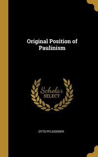 Couverture_Original Position of Paulinism