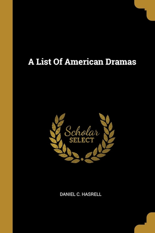 Front cover_A List Of American Dramas