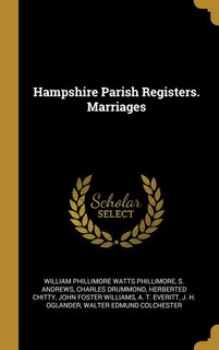 Front cover_Hampshire Parish Registers. Marriages
