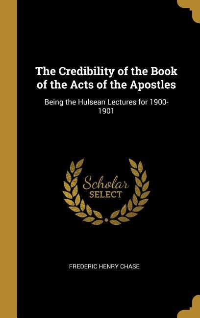 Couverture_The Credibility of the Book of the Acts of the Apostles