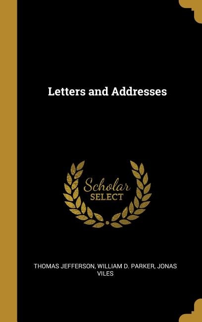 Front cover_Letters and Addresses