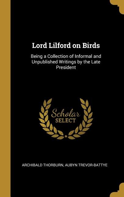 Front cover_Lord Lilford on Birds