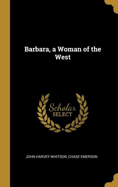 Front cover_Barbara, a Woman of the West