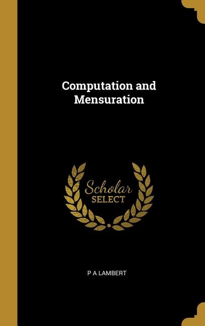 Front cover_Computation and Mensuration