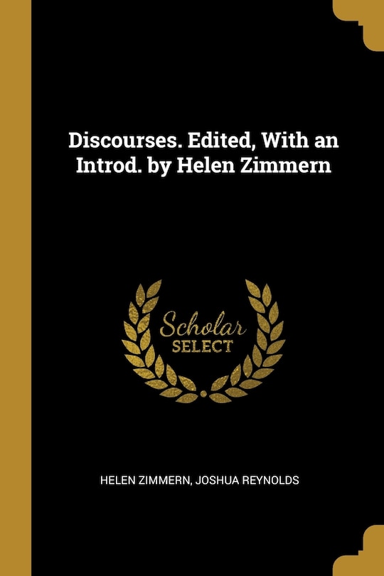 Couverture_Discourses. Edited, With an Introd. by Helen Zimmern