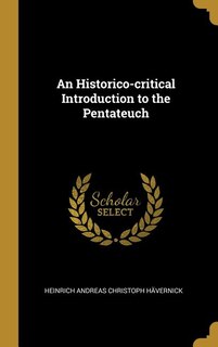Couverture_An Historico-critical Introduction to the Pentateuch