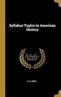 Syllabus Toplcs in American History