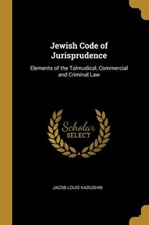 Front cover_Jewish Code of Jurisprudence