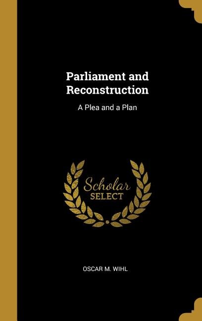 Front cover_Parliament and Reconstruction