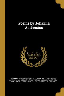 Couverture_Poems by Johanna Ambrosius