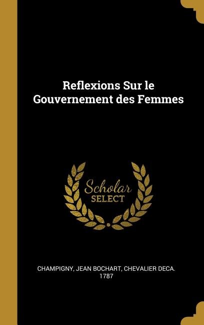Front cover_Reflexions Sur le Gouvernement des Femmes