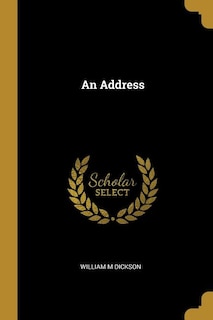 Front cover_An Address