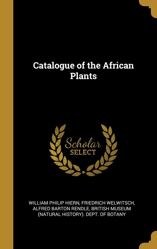 Couverture_Catalogue of the African Plants