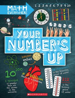 Front cover_Your Number's Up: Digits, Number Lines, Negative and Positive Numbers (Math Everywhere) (Library Edition)