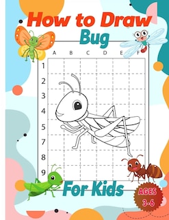 Front cover_How to Draw Bug Activity Book for Kids