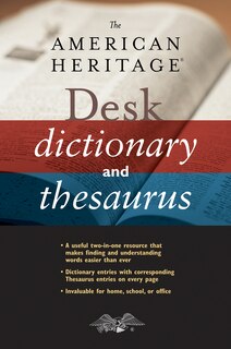 Front cover_The American Heritage Desk Dictionary And Thesaurus