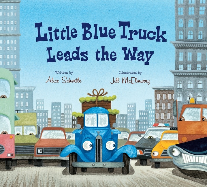Front cover_Little Blue Truck Leads The Way Lap Board Book
