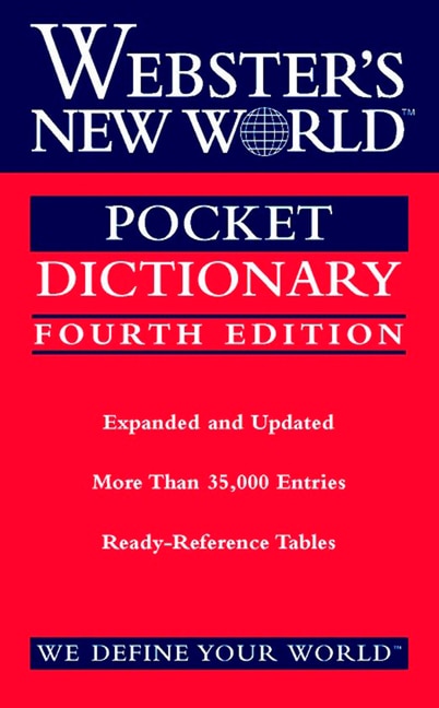 Front cover_Webster's New World Pocket Dictionary, Fourth Edition
