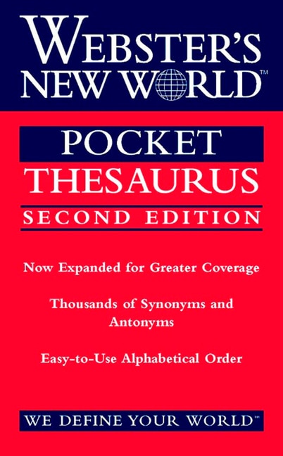 Couverture_Webster's New World Pocket Thesaurus, Second Edition