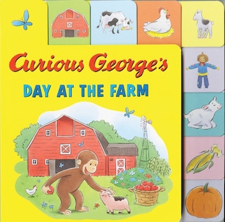 Front cover_Curious George's Day At The Farm Tabbed Lift-the-flaps