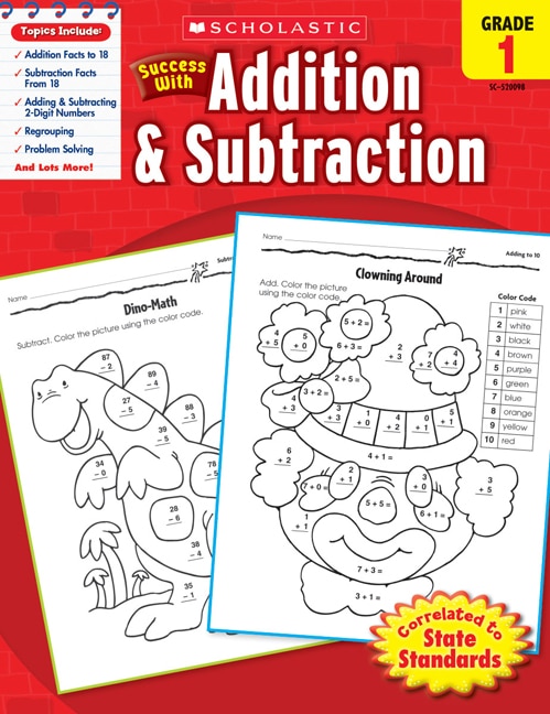 Front cover_Scholastic Success with Addition and Subtraction