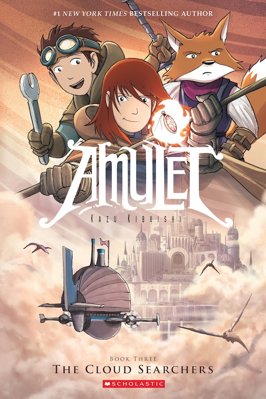 Front cover_The Cloud Searchers: A Graphic Novel (Amulet #3)