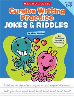 Front cover_Cursive Writing Practice: Jokes &amp; Riddles