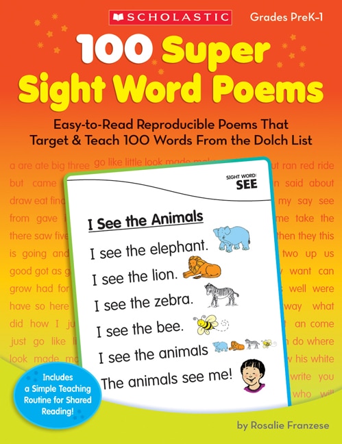 Front cover_100 Super Sight Word Poems
