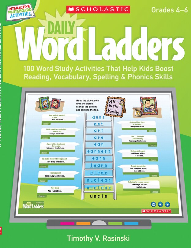 Front cover_Interactive Whiteboard Activities: Daily Word Ladders Grades 4-6